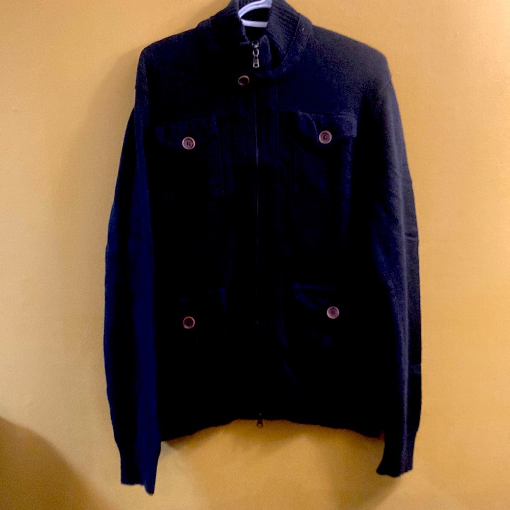 Banana Republic navy blue sweater jacket